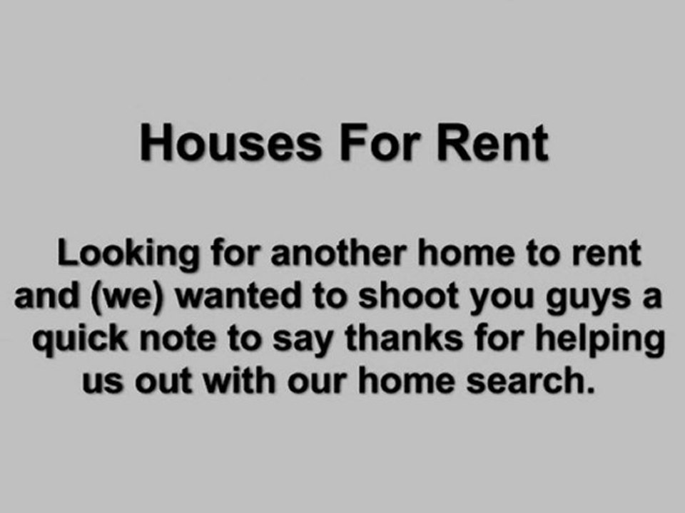 Houses For Rent And Homes For Rent