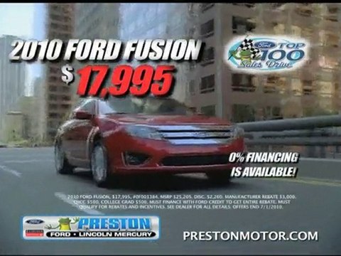 Preston Ford Top100 Sales June 2010 - Preston, Easton, ...