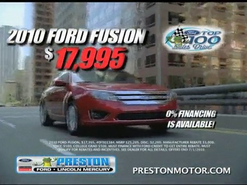 Preston Ford Top100 Sales June 2010 - Preston, Easton, ...