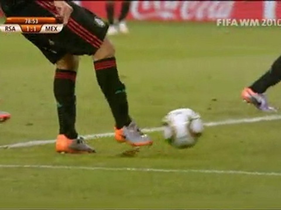 Afrique du sud vs mexique 1-1