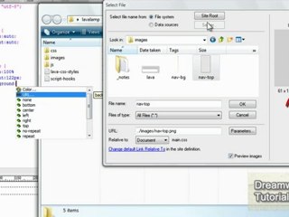 jQuery Lavalamp Menu- Dreamweaver Tutorial  1 of 2