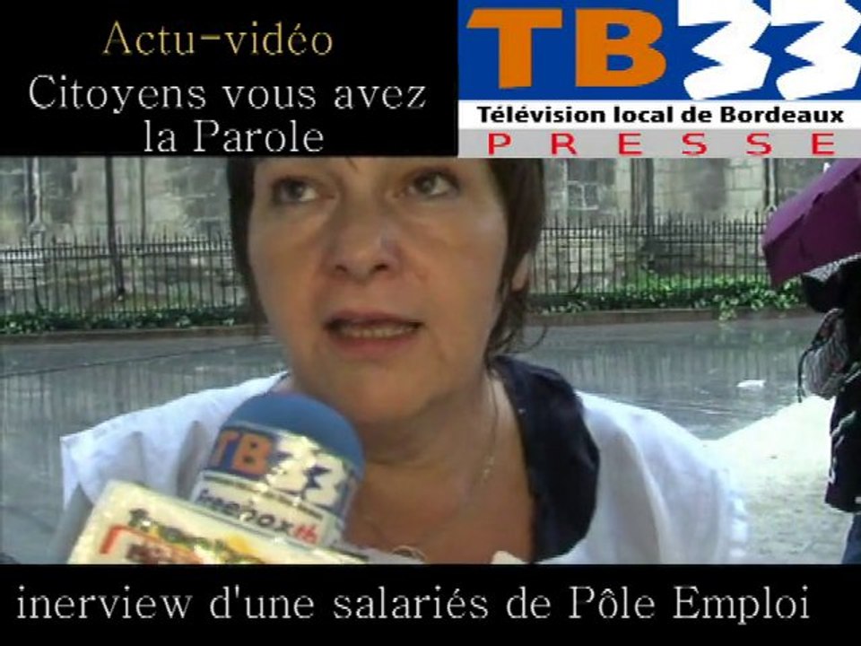 Gréve des salariés de Pôle emploi