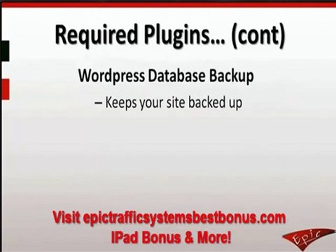 Best bonus/Epic Traffic Systems