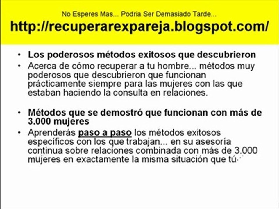 Consejos Tips Para Recuperar Tu Hombre