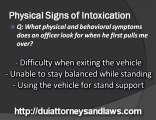 Baltimore DUI Attorneys - Intoxication Physical Signs