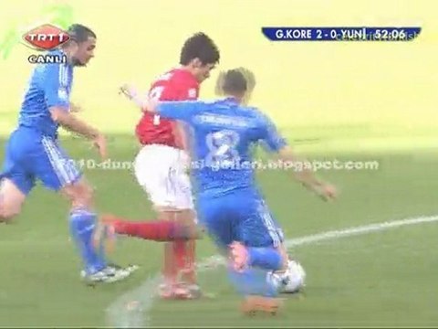 Güney Kore Yunanistan Maçı Gol Jisung Park 12 Haziran 2010