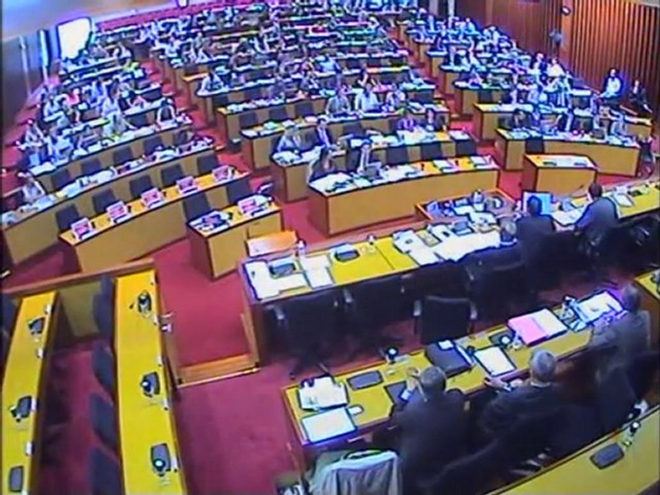 Thierry Kovacs au conseil regional le 27 mai 2010