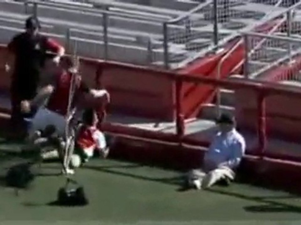 Race Across Football Field Ends In Fail Video