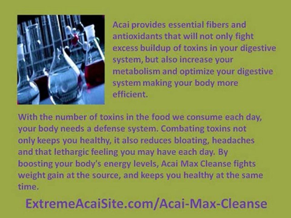 Acai Max Cleanse Weight Loss Benefits - Get The Free Trial