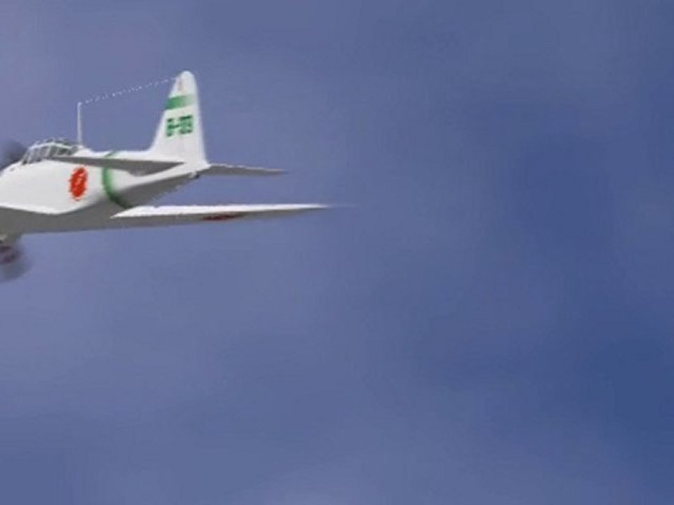 【MMD】 零戦でローパスしてみた