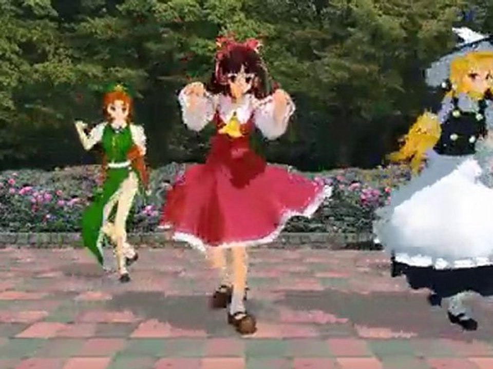 【MMD】帝国華撃団のゲキテイを東方モデルで踊っていただきました。
