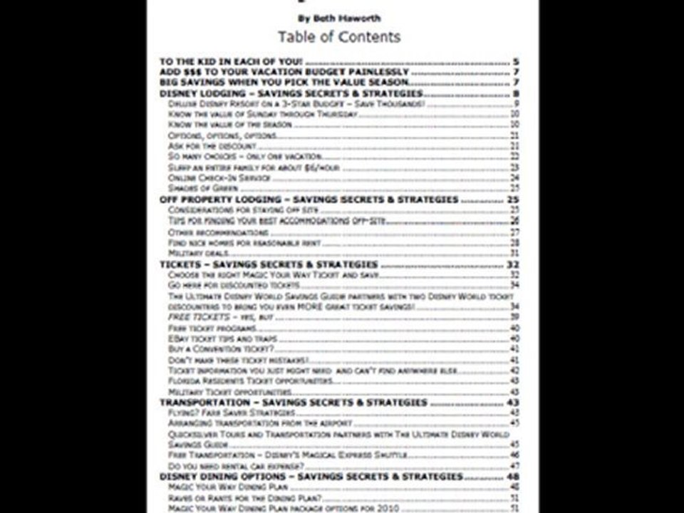 Ultimate Disney World Savings Guide Review