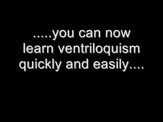 Ventriloquist Secrets Revealed