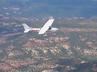Cessna 172 au dessus de Zion, Bryce et Lake Powell