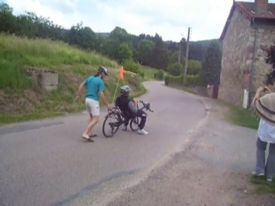 mes premiers tours de pedale en velo couché