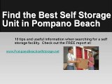 Pompano Beach Self Storage Facility Storage Units Mini Boat