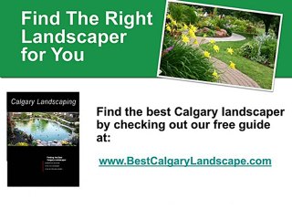 Choosing The Best Calgary Landscaper