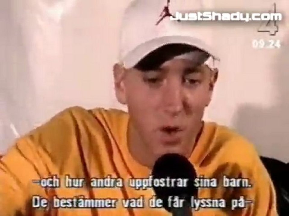 Eminem - Interview 2003 (TV4 Nyhetsmorgon SWEDEN)