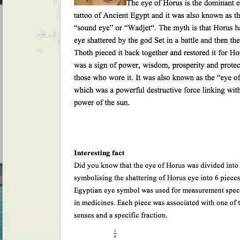 Egyptian Eye Tattoo video