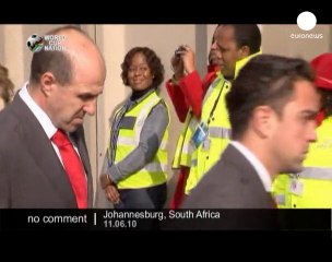 Coupe du Monde : arrivée de l'équipe d'Espagne