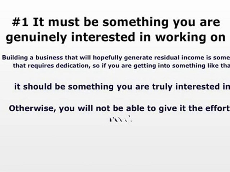 How to Find The Best Residual Income Business
