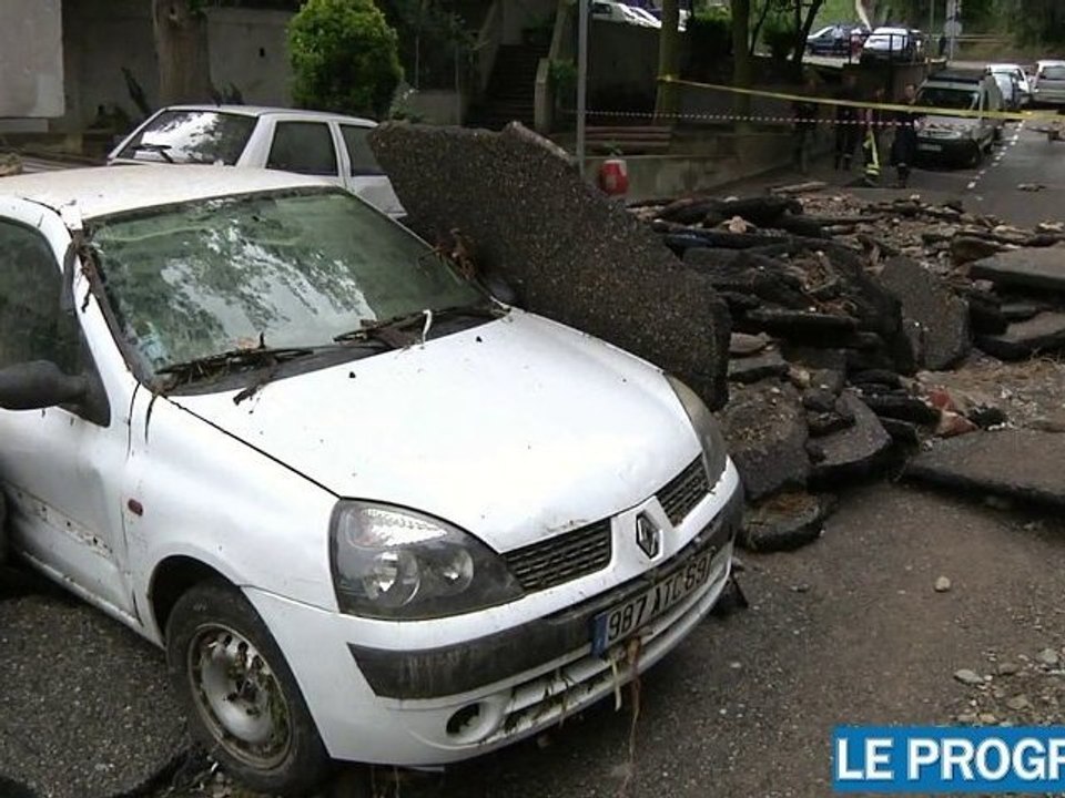 Coulée de boue à Givors (69): des dégâts considérables