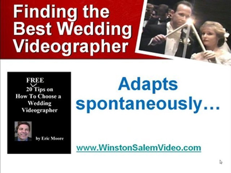 How does the wedding video videographer deal with white dre