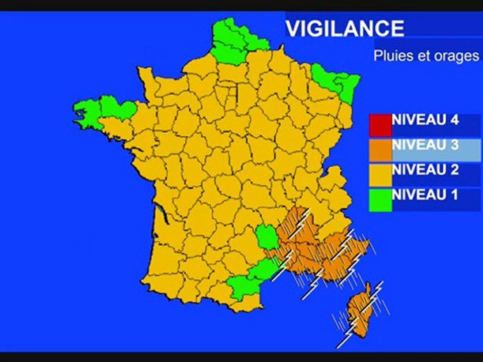 Météo 15 juin 2010: Vigilance orages violents et pluies