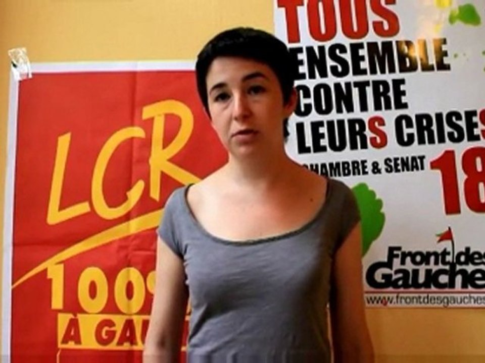 Céline Caudron parle du front des gauches en Belgique