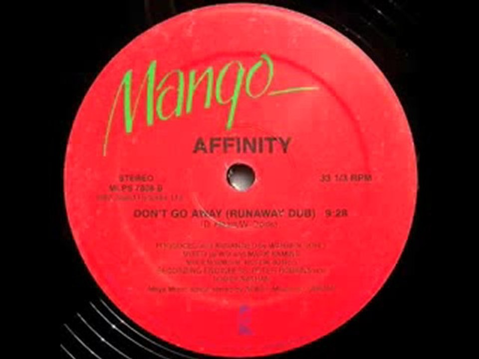 80's boogie tune - Affinity - Dont Go Away 1983