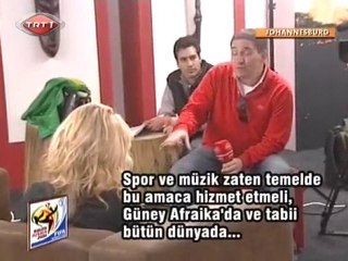 Shakira - a little chat with TRT in the 2010 FIFA World Cup