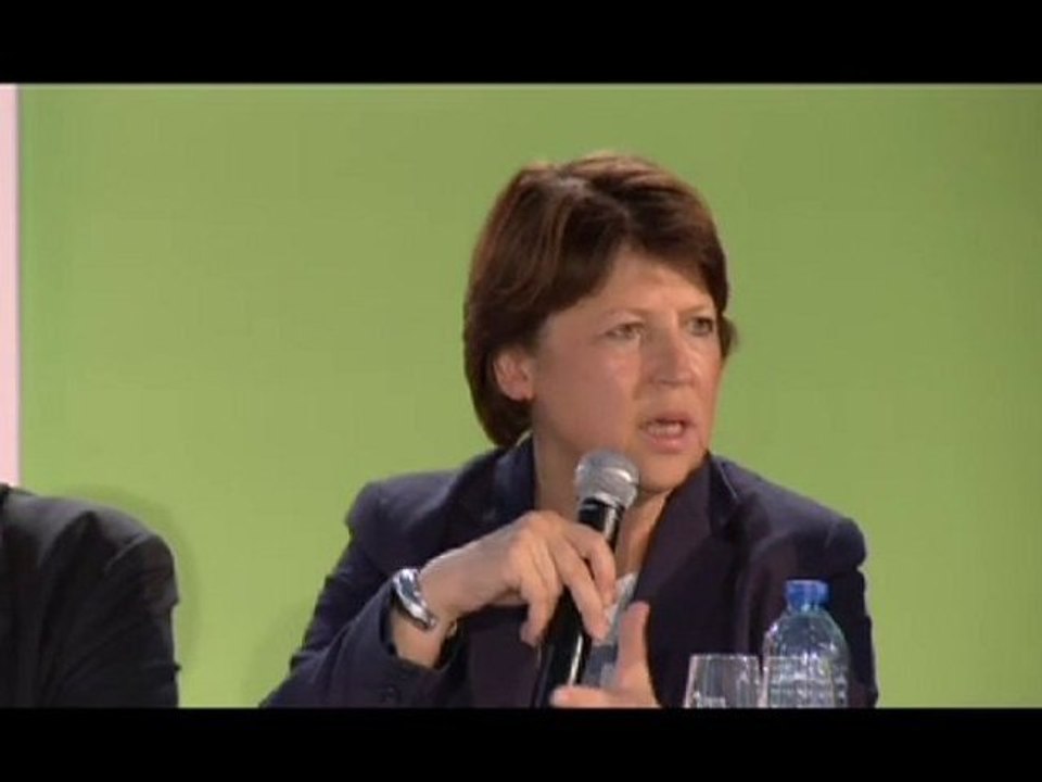 Martine Aubry au forum des idées sur agriculture