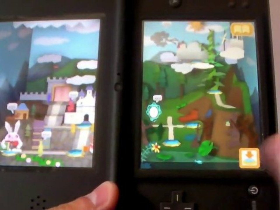 Vidéo Test : Contes en Boîte DSi, le jeu 3D sans lunettes.