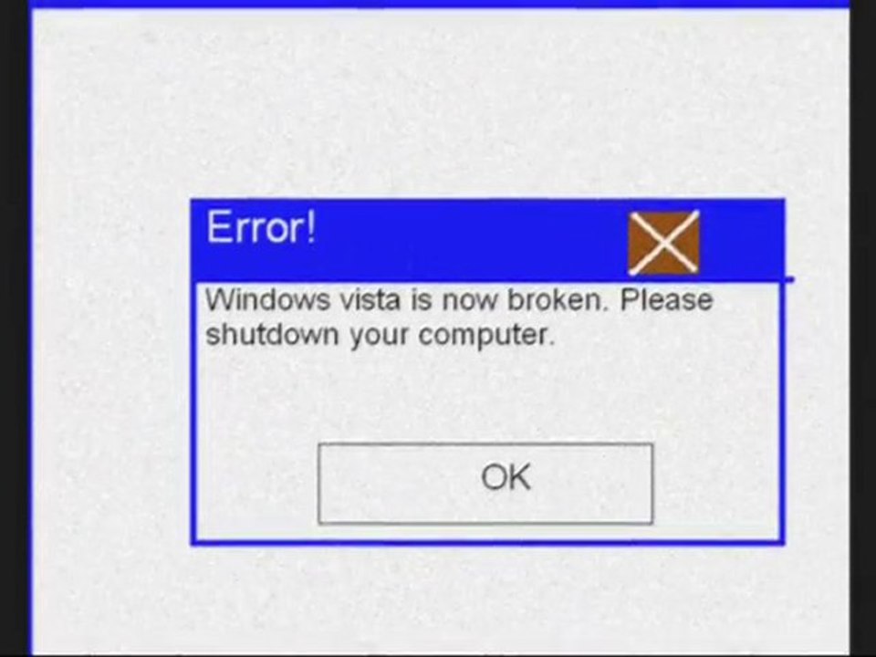 Crappy windows vista