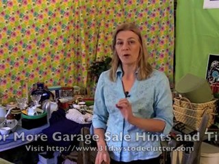 Garage Sale Tips - Use Labels to Make Your Job Easier