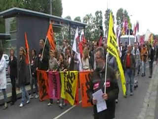 Manifestation et meeting pour la défense des retraites à cae