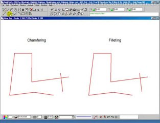 2D CAD Software - RealCAD Tutorial - Chamfering and Filletin