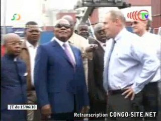 Isirode Mvouba visite le port le Pointe-Noire