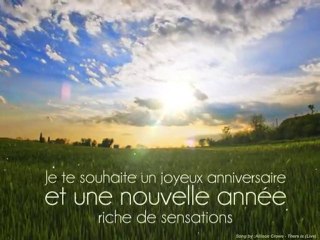 Carte anniversaire champetre