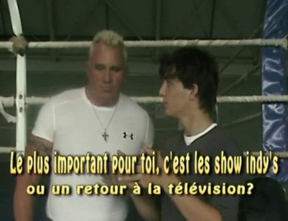 Brutus the Barber Beefcake au Fan Festival avec Hugo Real