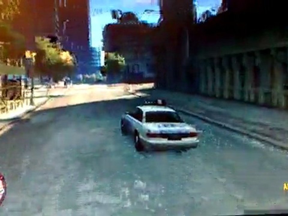 GTA 4 - TBOGT - Course poursuite (filmée par le Nokia N900)