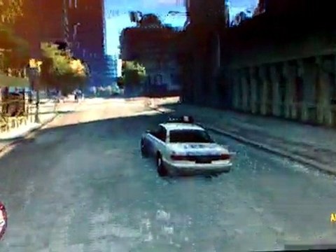 GTA 4 - TBOGT - Course poursuite (filmée par le Nokia N900)
