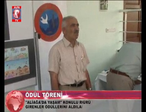 aliağa'da yaşam konulu resim yarışması ödül töreni