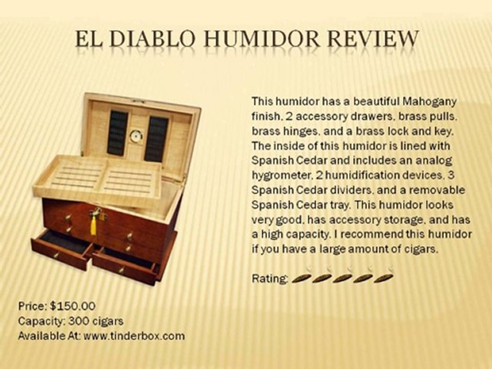 The Cigar Suite - El Diablo Humidor Review