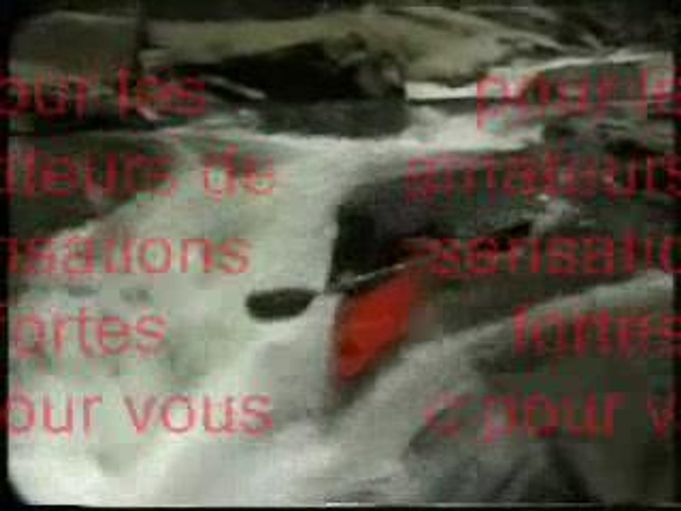 Rappel kayak en folie