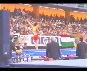 Gymnastics - 2002 World Championships - Vault - Yang Wei