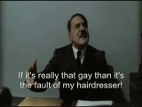 Hitler is informed that his haircut is gay.