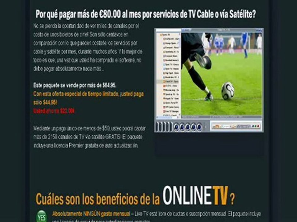 Programa para ver television en tu pc