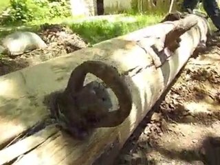 Fusée mât bois de thonier 5m86