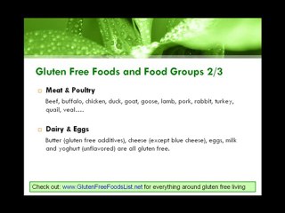 Gluten Free Foods List - Tips on Gluten Free Foods